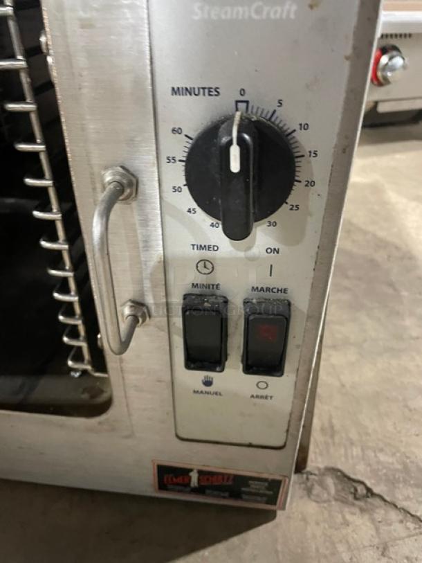 Cleveland Range SteamCraft Series Commercial Stainless Steel Eleltric Powered Countertop Ultra 3-Pan Convection Steamer! With Built In Pan Holding Rack! Model: 21CET8 SN: 171223058759! 208V 3 Phase! - Image 7 of 8