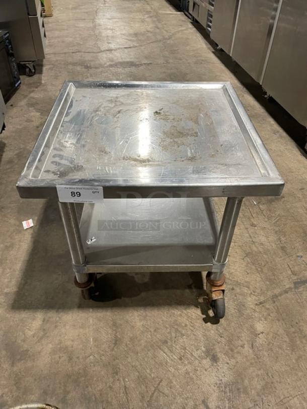 Commercial Stainless Steel 24" Worktop/Equipment Cart! With Single Undershelf! On Casters! - Image 1 of 5