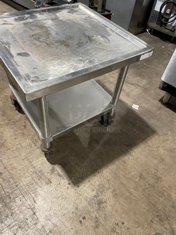 Commercial Stainless Steel 24" Worktop/Equipment Cart! With Single Undershelf! On Casters! - Image 3 of 5