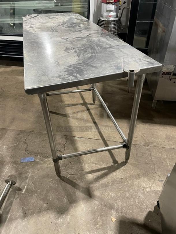 Russco Custom Commercial Stainless Steel Open Base Worktop Table! On Legs! - Image 3 of 6