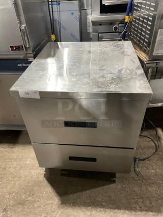 Randell Commercial Stainless Steel 2 Drawer Self Contained Undercounter Worktop Freezer! Model: 9404F-290 SN: W1225903-1! 115V 1 Phase! On Casters!