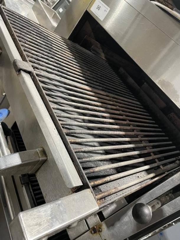 Montague Legend Series Commercial Stainless Steel Natural Gas Powered Heavy Duty 36" Double Stacked Deck-Style Infared Radiglo Broiler! With Individual Controls! Model: 236W36 SN: L7-D-72955A! On Legs! - Image 6 of 10