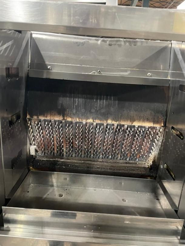 Rotisol! 2017 Late Model! Commercial Stainless Steel Natural Gas Powered Grand Flammes Millenium Vertical French Rotisserie! With Single Undershelf Equipment Cart! Model: 975.2 SN: 7533! 220-240V 1 Phase! On Casters! - Image 6 of 9