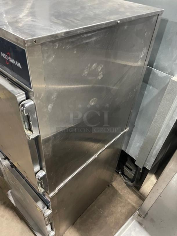 Alto-Shaam! 2017 Late Model! Halo Heat Series Commercial Stainless Steel Electric Powered Double Stacked Heated Holding/Proofing Cabinet! With Wired Oven Racks! With Individual Controls! Model: 750-S SN: 2135480-000/2132667-000! 208-240V 1 Phase! 2X Your Bid Makes One Unit! - Image 2 of 10