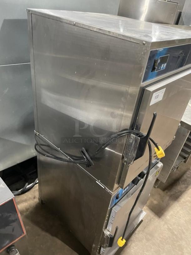 Alto-Shaam! 2017 Late Model! Halo Heat Series Commercial Stainless Steel Electric Powered Double Stacked Heated Holding/Proofing Cabinet! With Wired Oven Racks! With Individual Controls! Model: 750-S SN: 2135480-000/2132667-000! 208-240V 1 Phase! 2X Your Bid Makes One Unit! - Image 3 of 10