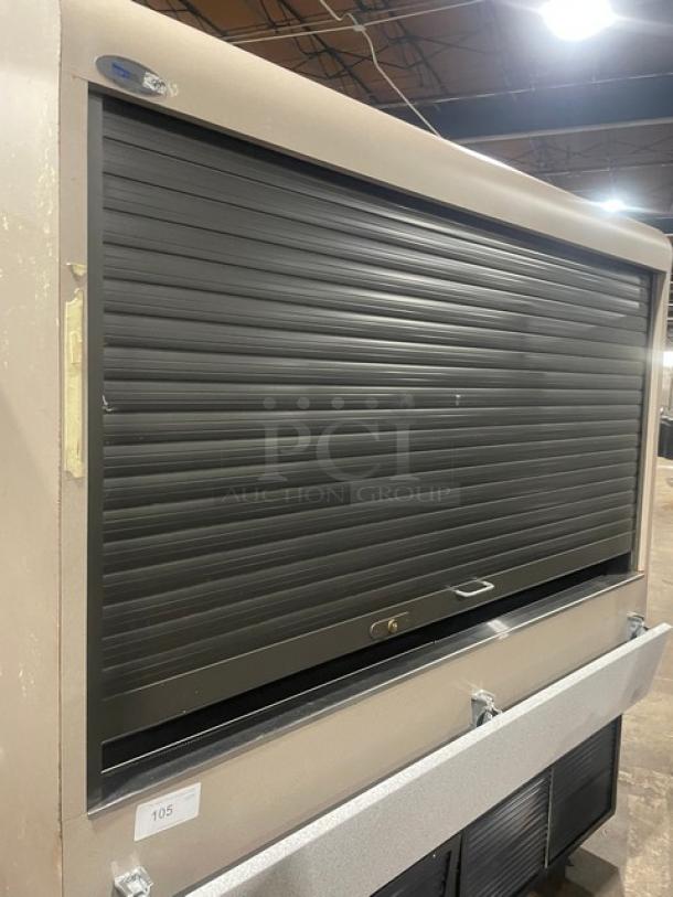 RPI Industries Olympus Air Screen Series Commercial Multi-Tier Refrigerated Open Grab-N-Go Merchandiser Display Case! With Stainless Steel Interior & Adjustable Shelves! With Foldable Tray Slide! With Pull-Down Night Curtain! Model: SCAS72R SN: 11074017! 115/208-230V 1 Phase! On Casters! - Image 7 of 9