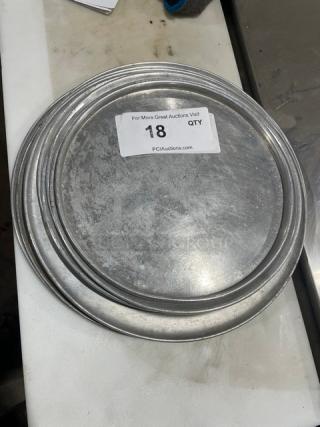 Lot Of Commercial Round Serving Platters/Trays! ALL ONE MONEY!