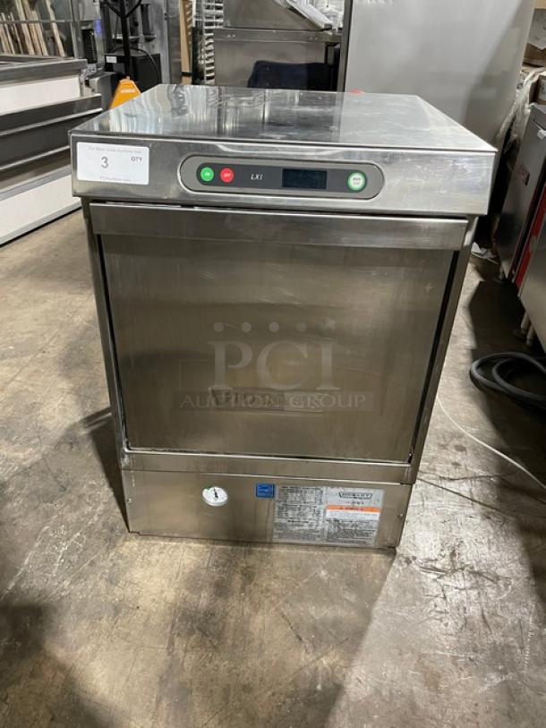 Hobart LXI Series Commercial Stainless Steel Electric Powered Undercounter Dishwashing Machine! Energy Star Certified! Model: LXIH SN: 23-1127-263! 120/208-240V 1 Phase! - Image 1 of 9