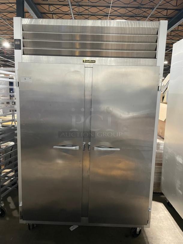 Traulsen G-Series Commercial Stainless Steel Solid 2 Door Reach In Refrigerator! Energy Star Certified! With Poly Coated Wire Racks! Model: G20010 SN: T181964C12! 115V 1 Phase! On Casters! - Image 1 of 9