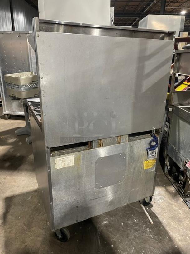 Southbend Commercial Stainless Steel Natural Gas Powered 6 Burner Range/Oven Combo! With Back Splash & Overhead Salamander Shelf! With Wired Oven Racks! Model: X366D! On Casters! - Image 3 of 12