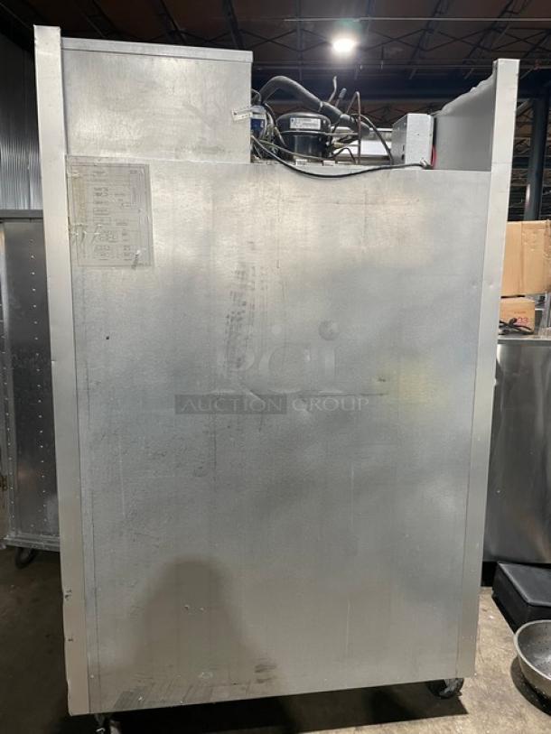 Traulsen G-Series Commercial Stainless Steel Solid 2 Door Reach In Refrigerator! Energy Star Certified! With Poly Coated Wire Racks! Model: G20010 SN: T33391I06! 115V 1 Phase! On Casters! - Image 3 of 10