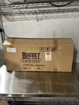 NEW! Oneida Buffet Euro Series Commercial Clear Wave-Style Glassware! 3 Per Case! Model: GW2811!