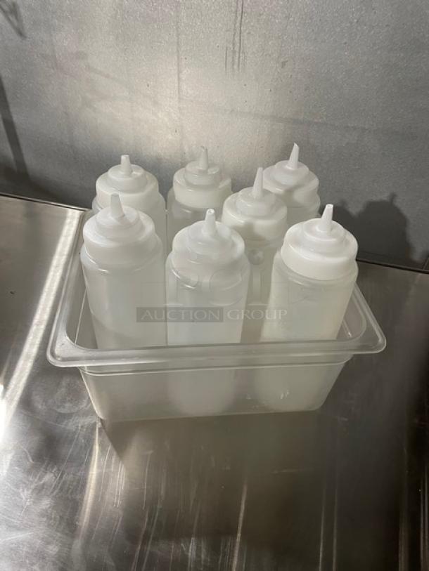 Lot Of Commercial Clear Wide Mouth Condiment Squeeze Bottles! ALL ONE MONEY! - Image 3 of 6
