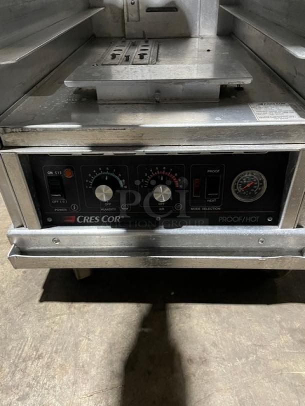 Cres-Cor Commercial Stainless Steel Electric Powered Heated Holding/Proofing Cabinet! With Clear Door! With Built In Pan Slides! Model: 121PH1816C SN: JAB-K5754C-2812! 120V1 Phase! On Casters! - Image 7 of 10
