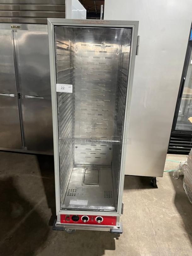 Avantco Commercial Stainless Steel Electric Powered Full Size Insulated Heated Holding/Proofing Cabinet! With Clear Door! With Built In Pan Slides! Model: 177HPU1836 SN: 201805-01753! 120V! On Casters! - Image 1 of 10