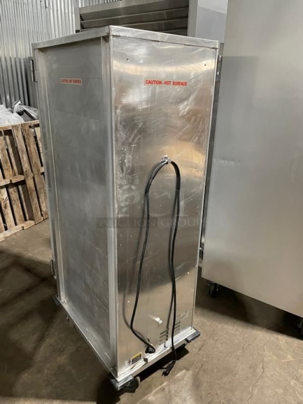 Avantco Commercial Stainless Steel Electric Powered Full Size Insulated Heated Holding/Proofing Cabinet! With Clear Door! With Built In Pan Slides! Model: 177HPU1836 SN: 201805-01753! 120V! On Casters! - Image 4 of 10