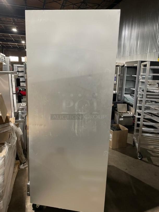 Traulsen G-Series Commercial Stainless Steel Solid 2 Door Reach In Freezer! Energy Star Certified! With Poly Coated Wire Racks! Model: G22010 SN: T26007K12! 115V 1 Phase! On Casters! - Image 4 of 10