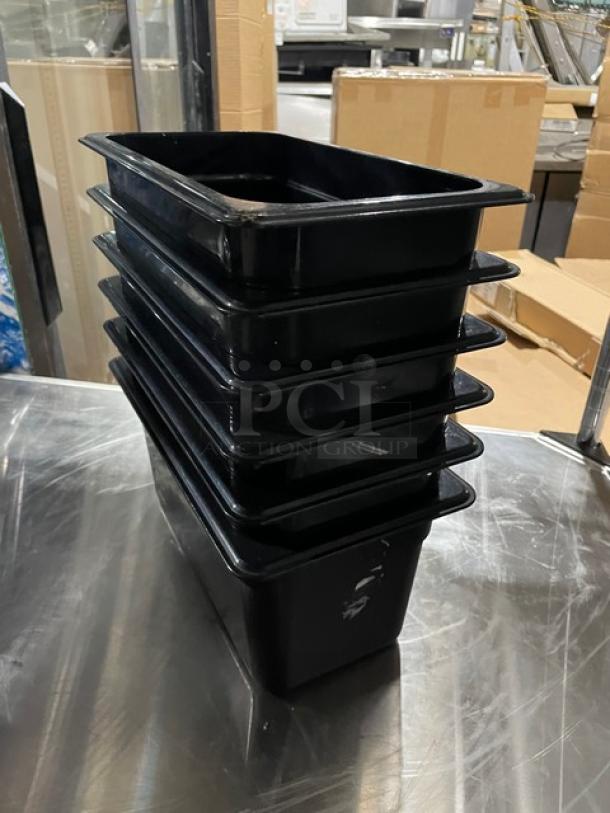 Cambro Commercial Black Polycarbonate Cold Food Pans! 6X Your Bid! - Image 4 of 8