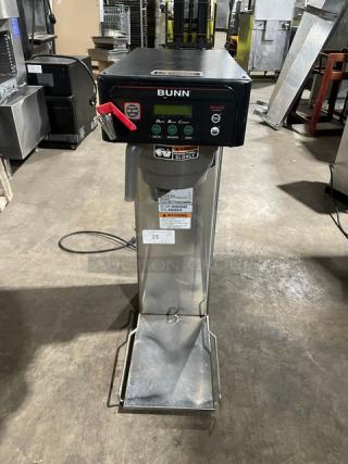 Bunn Infusion Series Commercial Stainless Steel Electric Powered Countertop Automatic Hot/Iced Tea & Coffee Brewer! With Hot Water Dispenser! With Digital Brewer Controls! Model: ITCB-DV SN: ITCB117516! 120V 1 Phase!
