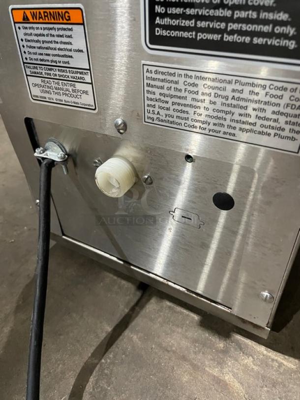 Bunn Infusion Series Commercial Stainless Steel Electric Powered Countertop Automatic Hot/Iced Tea & Coffee Brewer! With Hot Water Dispenser! With Digital Brewer Controls! Model: ITCB-DV SN: ITCB117516! 120V 1 Phase! - Image 9 of 9