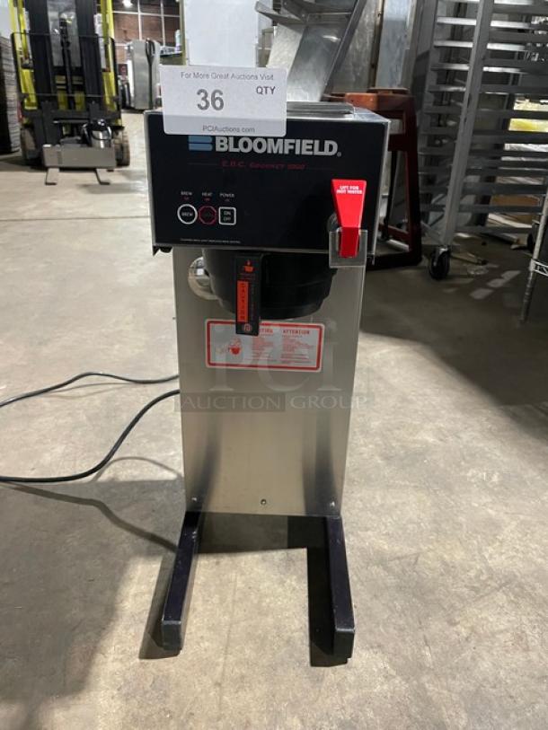 Bloomfield Commercial Stainless Steel Electric Powered Countertop Automatic Thermal Coffee Brewer! With Hot Water Dispenser! With Digital Controls & Brew Basket! Model: 1080 SN: 06R00001690! 120V! - Image 1 of 9