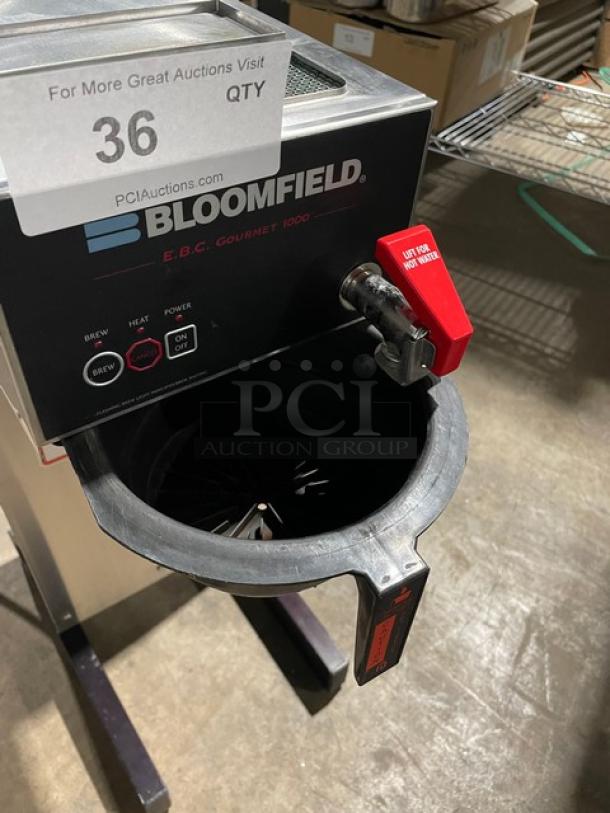 Bloomfield Commercial Stainless Steel Electric Powered Countertop Automatic Thermal Coffee Brewer! With Hot Water Dispenser! With Digital Controls & Brew Basket! Model: 1080 SN: 06R00001690! 120V! - Image 6 of 9