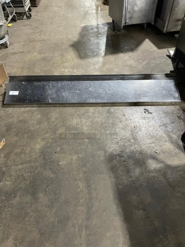 Commercial Heavy Guage Stainless Steel 78" Wall-Mount Utility Shelf! - Image 1 of 6