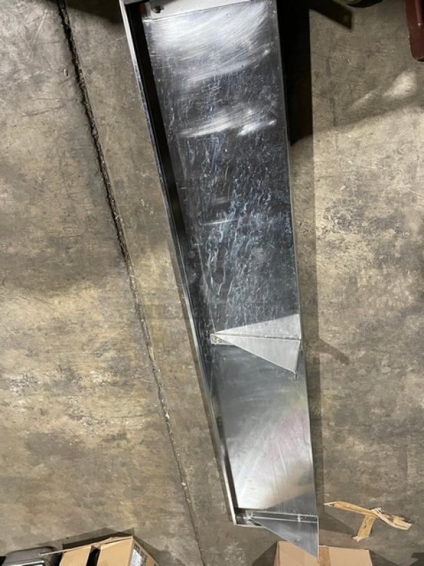 Commercial Heavy Guage Stainless Steel 78" Wall-Mount Utility Shelf! - Image 6 of 6