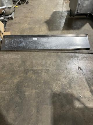 Commercial Heavy Guage Stainless Steel 78" Wall-Mount Utility Shelf!