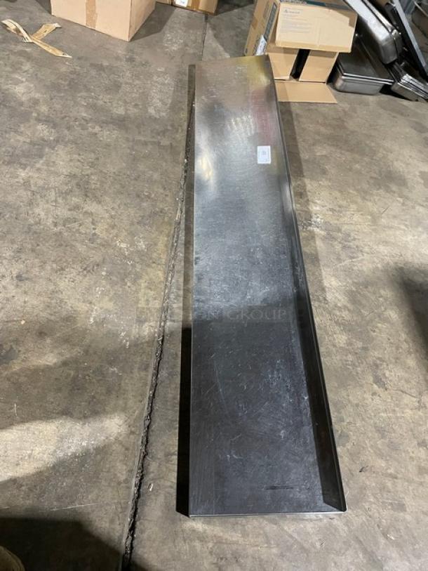 Commercial Heavy Guage Stainless Steel 78" Wall-Mount Utility Shelf! - Image 2 of 6