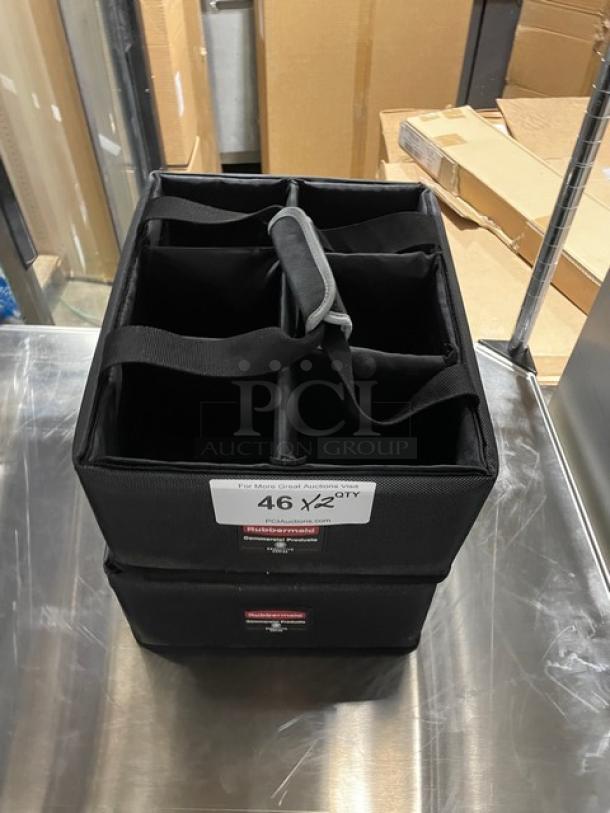 Rubbermaid Executive Series Commercial Charcoal Gray Teflon Coated 6-Compartment Tote Style Multi-Use Caddys! With Adjustable/Removable Dividers! Model: 1902468! 2X Your Bid! - Image 2 of 9