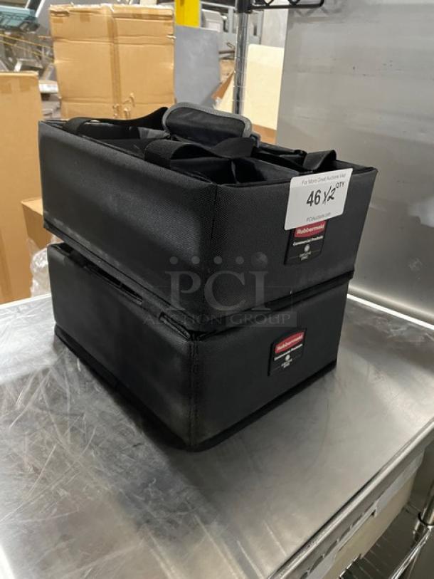 Rubbermaid Executive Series Commercial Charcoal Gray Teflon Coated 6-Compartment Tote Style Multi-Use Caddys! With Adjustable/Removable Dividers! Model: 1902468! 2X Your Bid! - Image 3 of 9