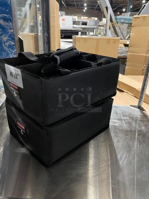 Rubbermaid Executive Series Commercial Charcoal Gray Teflon Coated 6-Compartment Tote Style Multi-Use Caddys! With Adjustable/Removable Dividers! Model: 1902468! 2X Your Bid! - Image 4 of 9