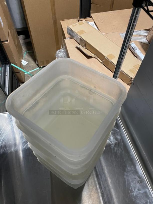 Commercial White Polycarbonate Food Storage Containers! 6X Your Bid! - Image 4 of 7