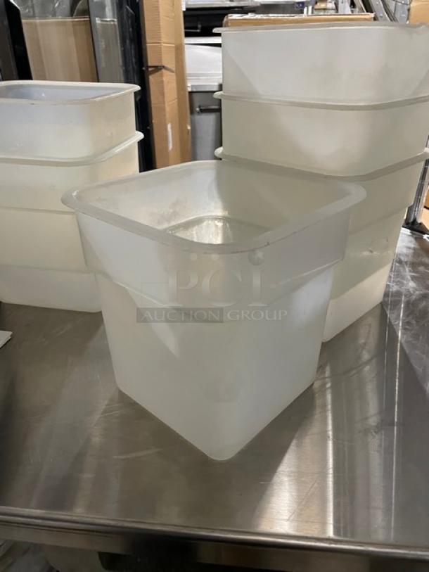 Commercial White Polycarbonate Food Storage Containers! 6X Your Bid! - Image 5 of 7