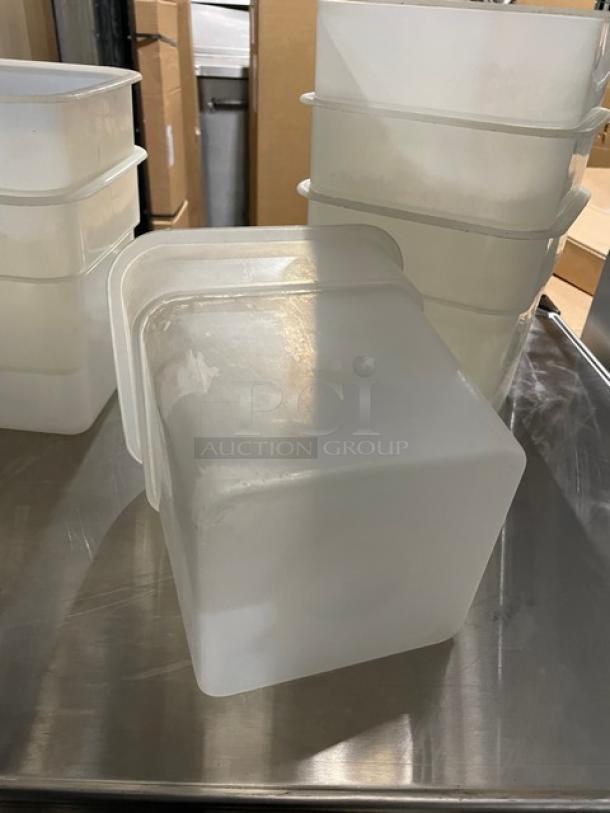 Commercial White Polycarbonate Food Storage Containers! 6X Your Bid! - Image 6 of 7