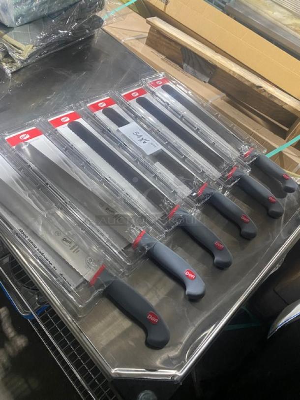 NEW! Don Commercial SofGrip 12" Scalloped Roast Slicer Knives! 6X Your Bid! - Image 2 of 7