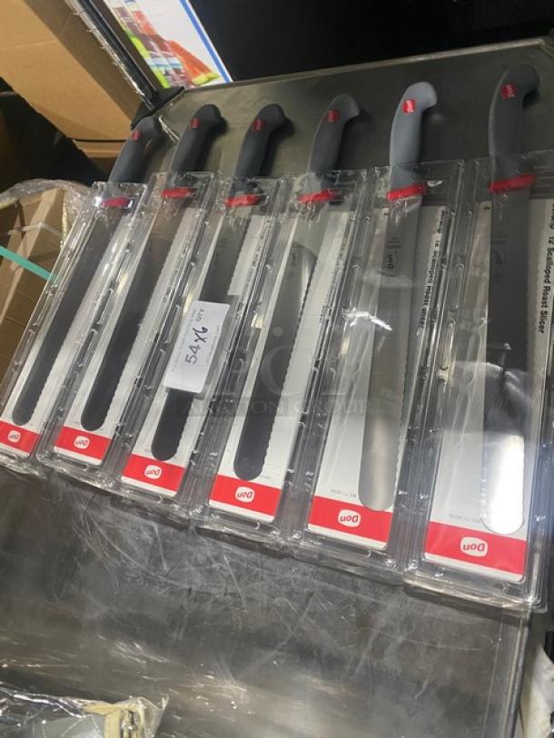 NEW! Don Commercial SofGrip 12" Scalloped Roast Slicer Knives! 6X Your Bid! - Image 3 of 7