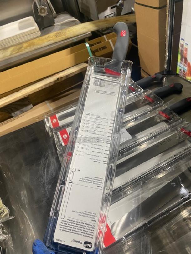 NEW! Don Commercial SofGrip 12" Scalloped Roast Slicer Knives! 6X Your Bid! - Image 4 of 7