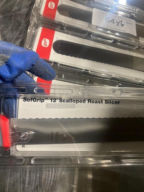 NEW! Don Commercial SofGrip 12" Scalloped Roast Slicer Knives! 6X Your Bid! - Image 5 of 7