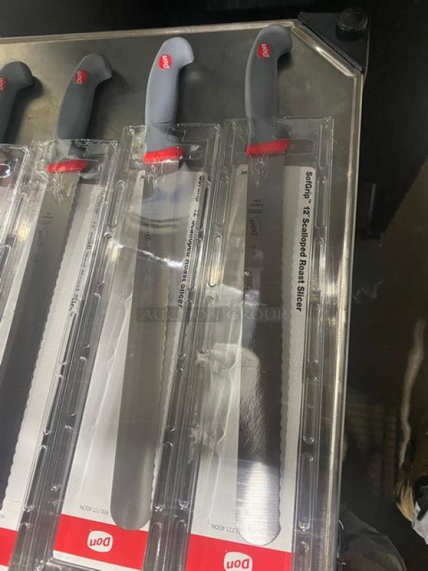 NEW! Don Commercial SofGrip 12" Scalloped Roast Slicer Knives! 6X Your Bid! - Image 7 of 7