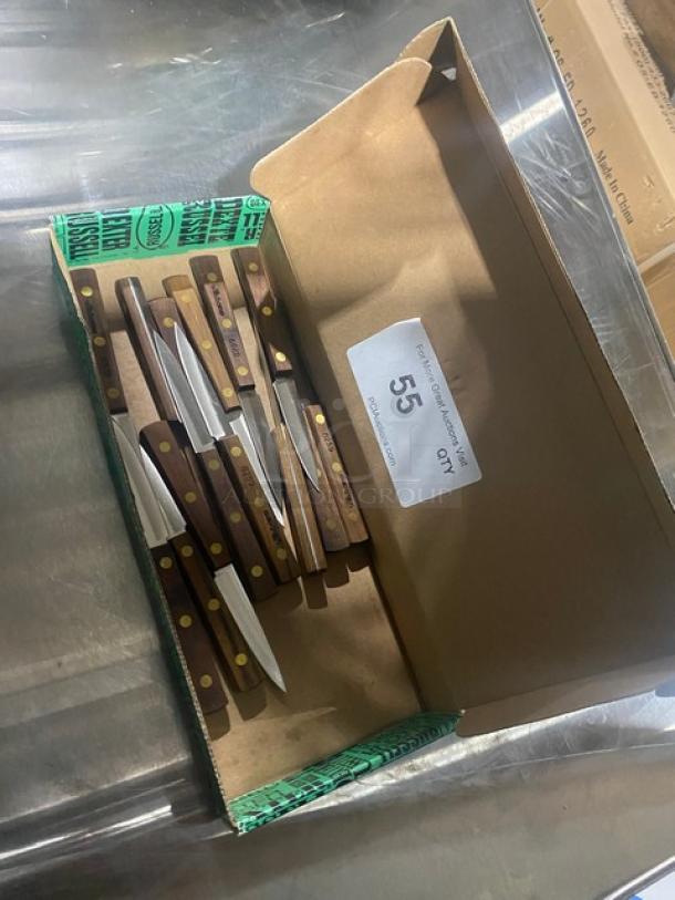 NEW! Dexter Russell Commercial Traditional Style Spear Point Paring Knives! With Wooden Handles! Model: 8259! ALL ONE MONEY! - Image 2 of 6