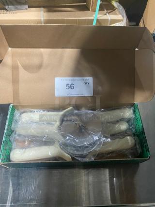 NEW! Dexter Russell Commercial Stainless Steel Sani-Safe White Handled Pizza Cutters! Model: P177A-EZC! 6X Your Bid!