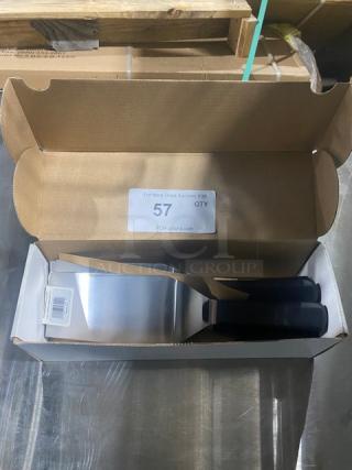NEW! Dexter Russell Commercial Stainless Steel Basic Style Hamburger Turner! With Black Grip Handle! Model: P94855! 6X Your Bid!