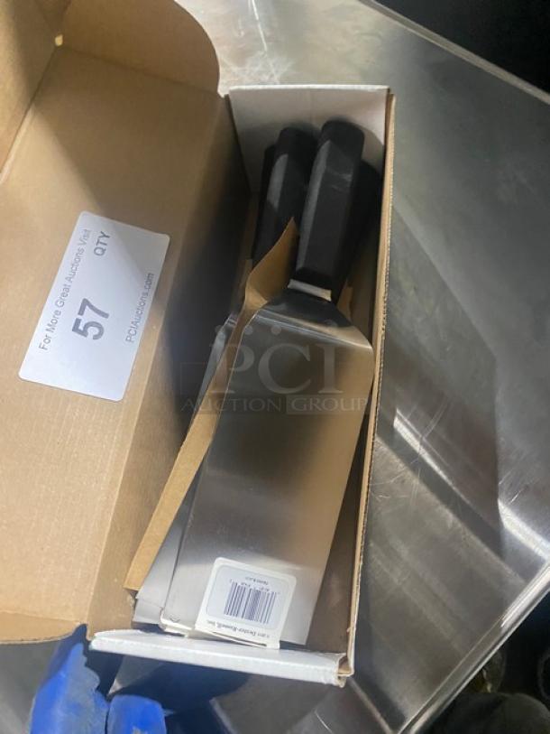 NEW! Dexter Russell Commercial Stainless Steel Basic Style Hamburger Turner! With Black Grip Handle! Model: P94855! 6X Your Bid! - Image 2 of 8