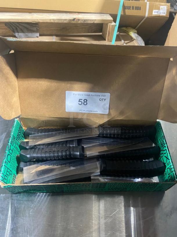 NEW! Dexter Russell Prodex Series Commercial Stainless Steel 6" Curved Super-Flex Boning Knives! With Black Grip Handle! Model: PDBH131SF-6! 12X your Bid! - Image 1 of 7