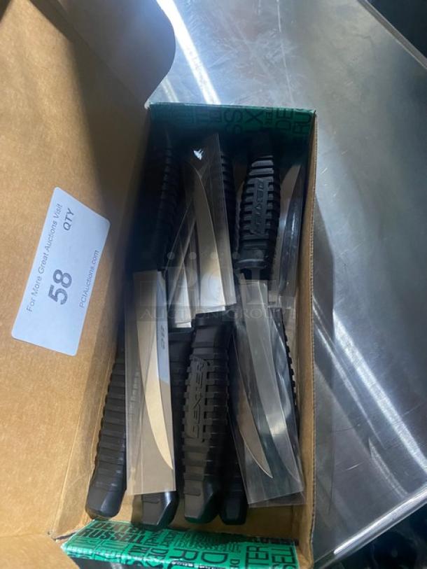 NEW! Dexter Russell Prodex Series Commercial Stainless Steel 6" Curved Super-Flex Boning Knives! With Black Grip Handle! Model: PDBH131SF-6! 12X your Bid! - Image 2 of 7