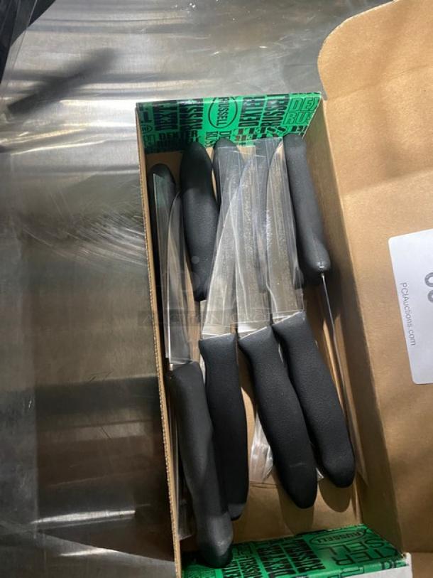 NEW! Dexter Russell Sani-Safe Series Commercial Stainless Steel 6" Curved Semi-Flex Boning Knives! With Black Grip Handle! Model: ST131-6! 12X Your Bid! - Image 3 of 7