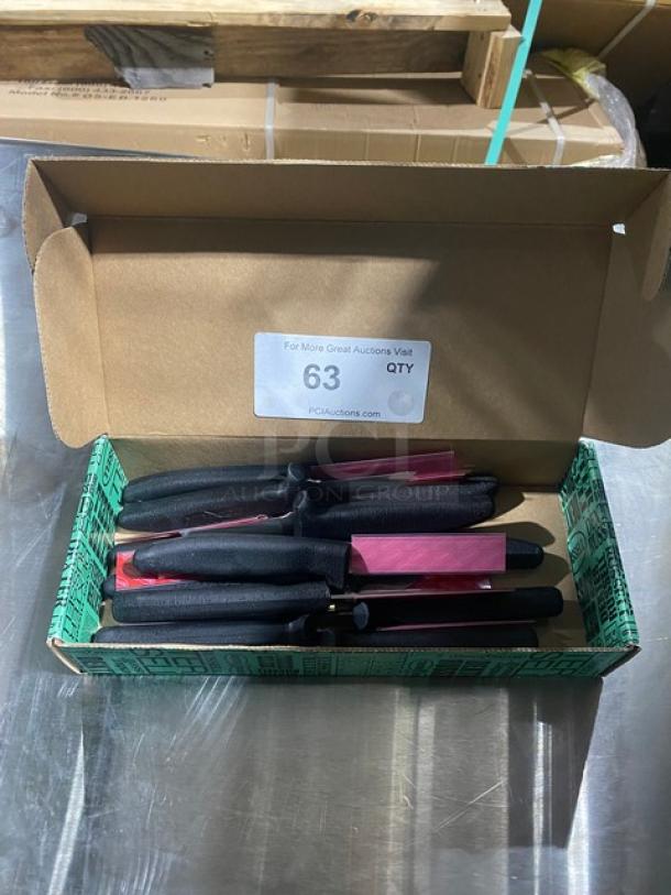 NEW! Dexter Russell Sani-Safe Series Commercial Stainless Steel 2-1/2" Wide Clip Point Tender/Shoulder/Trim Knives! With Black grip Handle! Model: 11173! 12X Your Bid! - Image 1 of 8