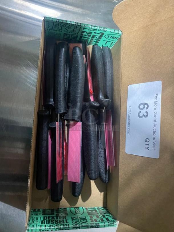 NEW! Dexter Russell Sani-Safe Series Commercial Stainless Steel 2-1/2" Wide Clip Point Tender/Shoulder/Trim Knives! With Black grip Handle! Model: 11173! 12X Your Bid! - Image 2 of 8